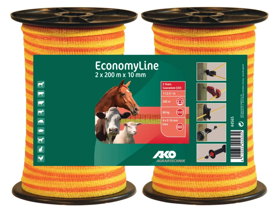 AKO EconomyLine Weidezaunband Doppelpack