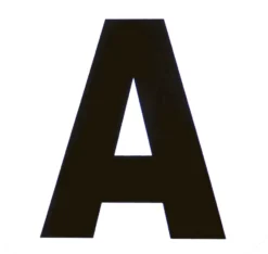 Bahnpunkte, 12er Buchstabenaufkleber-Set, 20 x 19 cm , weiß