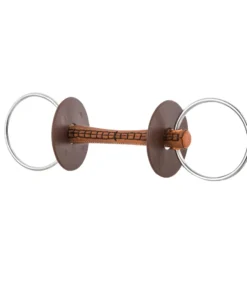 beris Wassertrense mit Lederstange, Ring 7,5 cm