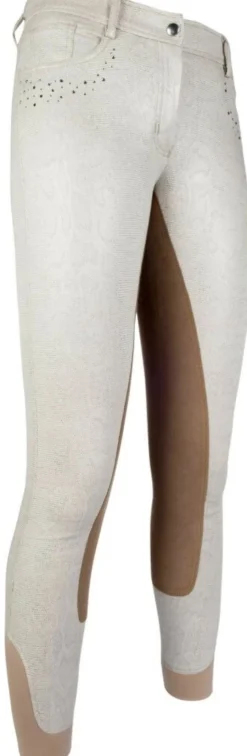 Cavallino Marino by HKM Reithose -Rimini Glitter- Dreiviertel Alos Besatz