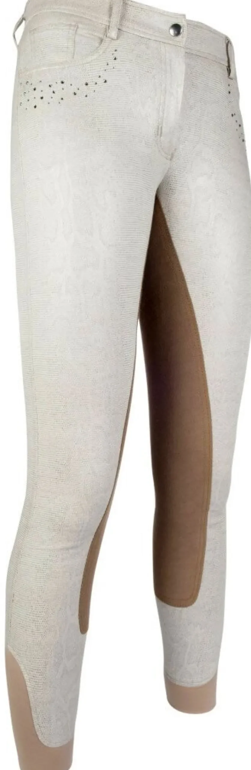 Cavallino Marino by HKM Reithose -Rimini Glitter- Dreiviertel Alos Besatz