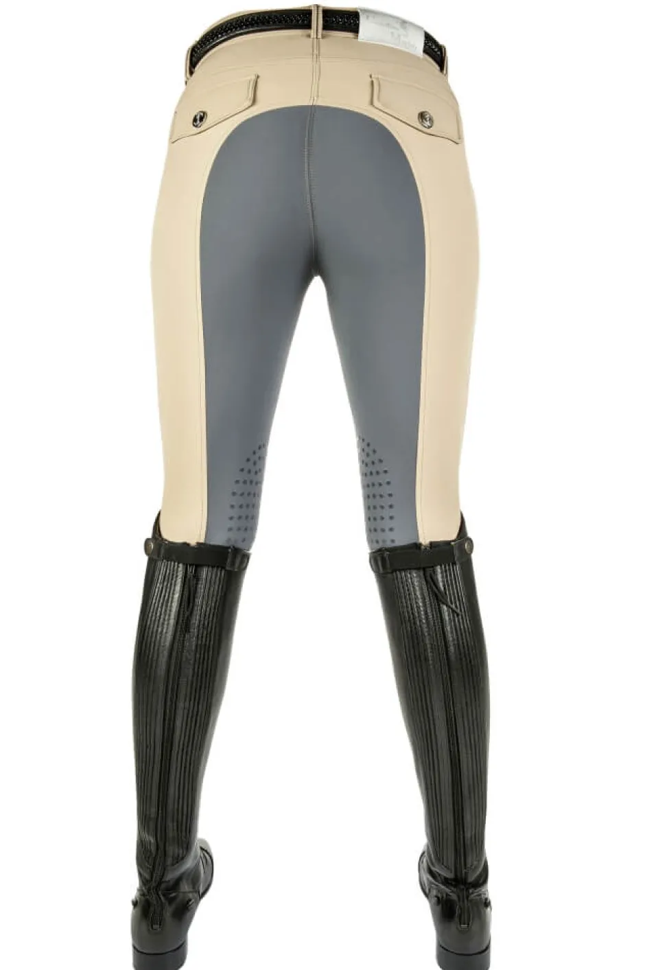 Cavallino Marino by HKM Reithose -Silver Stream- Silikon Vollbesatz, Damengrösse 34, pink