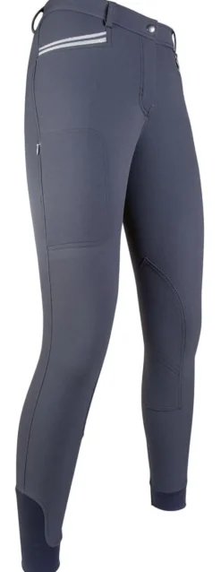 Cavallino Marino by HKM Reithose -Mondiale EVA Flap- Stoff-Kniebesatz
