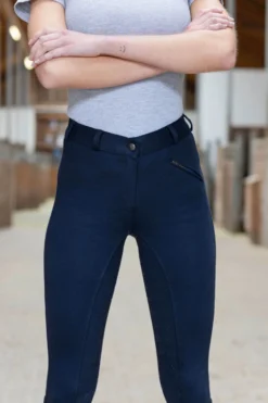 COVALLIERO Damen Vollbesatzreithose Organomic
