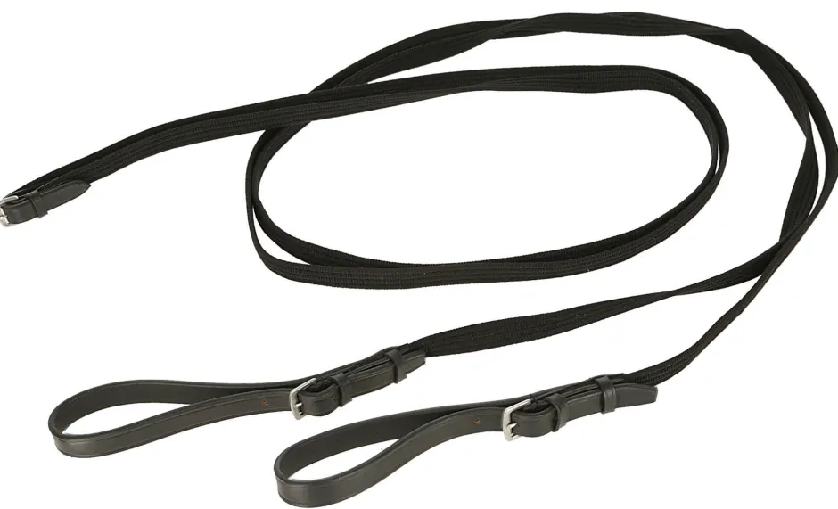 COVALLIERO Gurt-Schlaufzügel mit geteilten Lederschlaufen