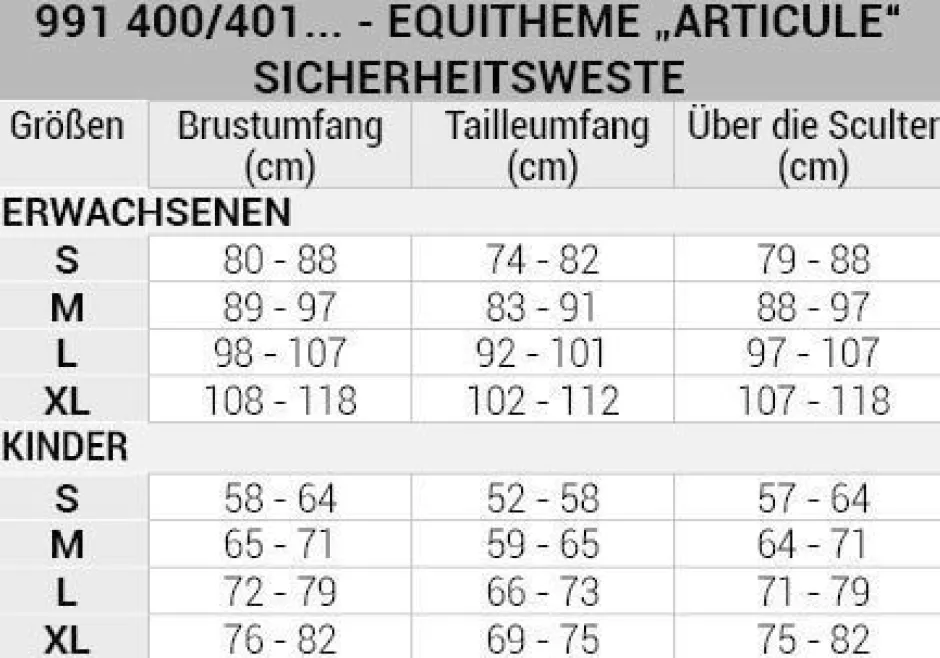 EQUITHÈME Articulé Sicherheitsweste