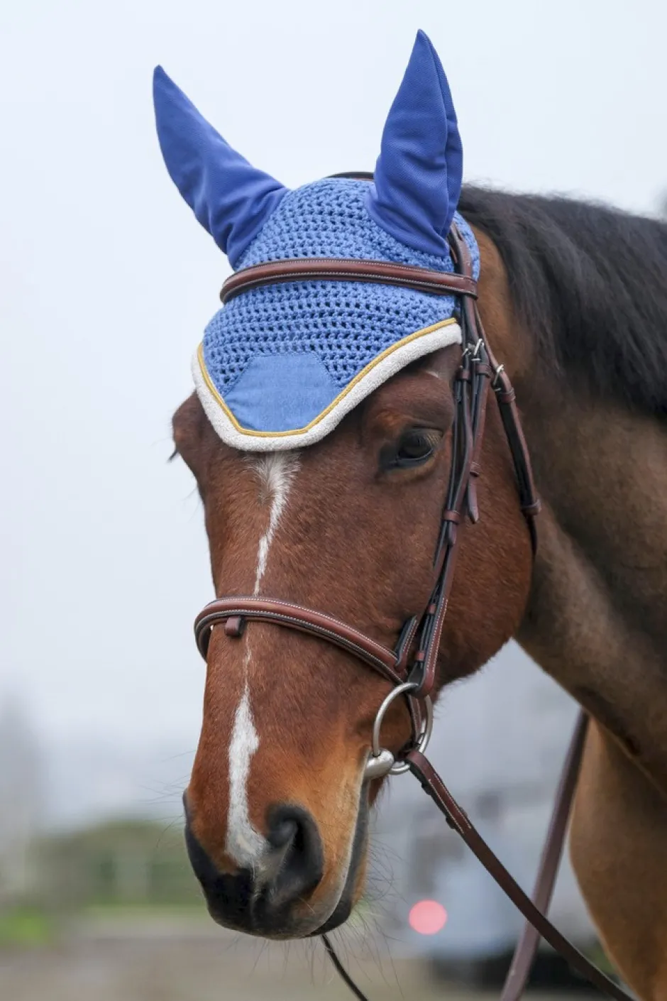 EQUITHÈME Denim Fliegenohrehauben