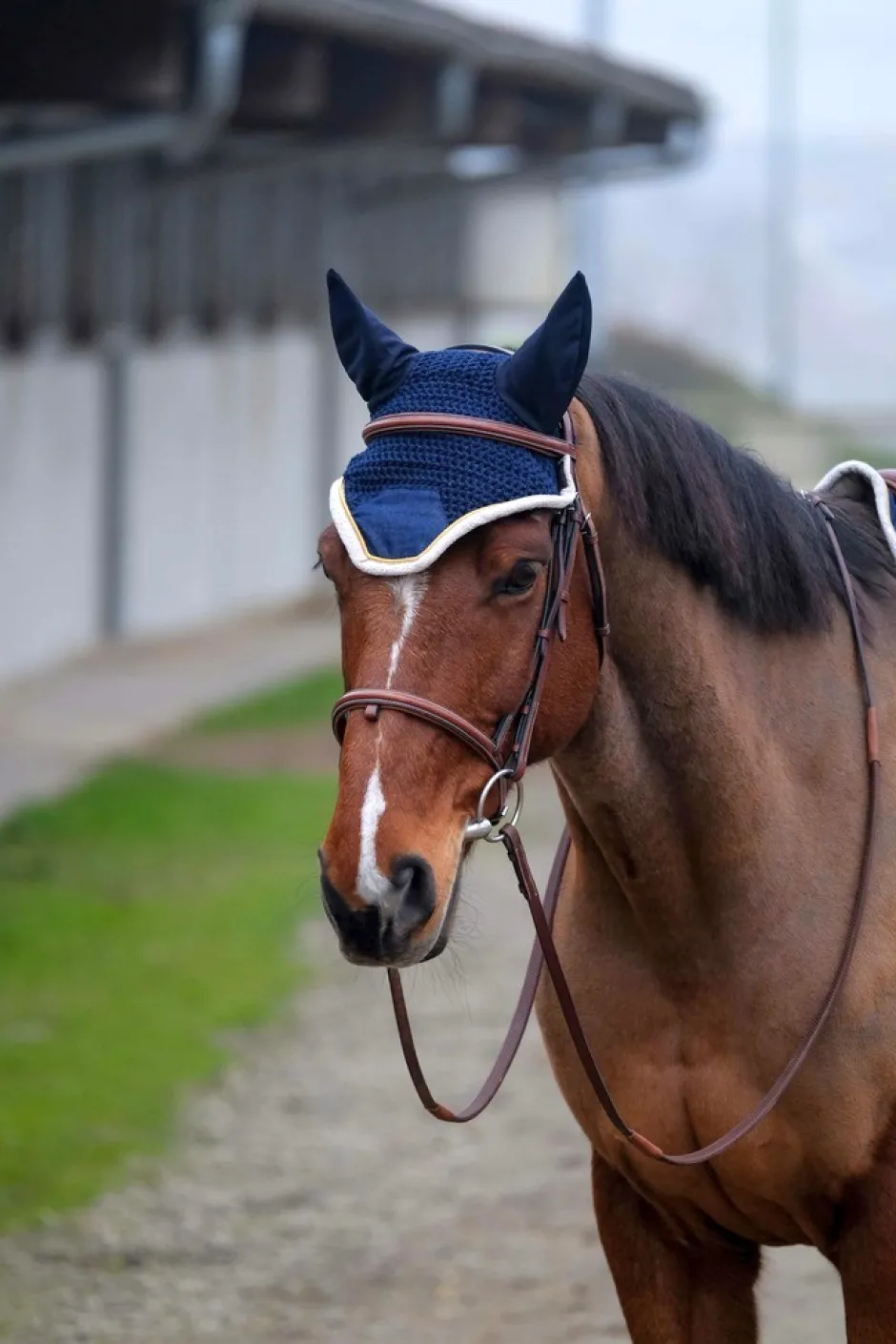 EQUITHÈME Denim Fliegenohrehauben