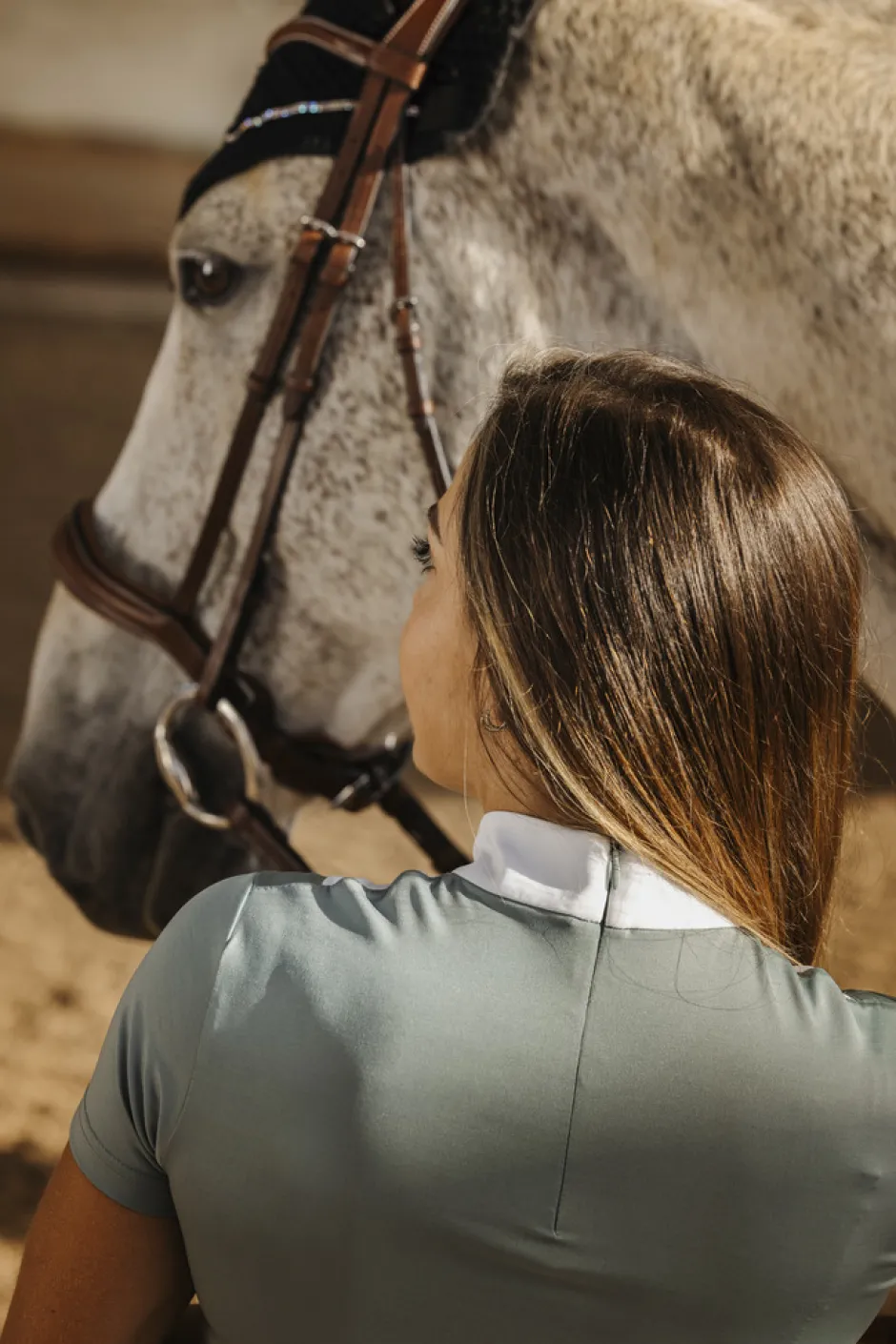 EQUITHÈME Funza Polo mit kurzen Ärmeln