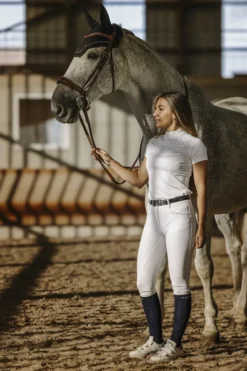 EQUITHÈME Funza Polo mit kurzen Ärmeln