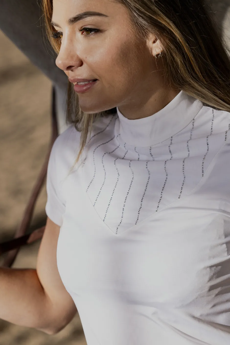 EQUITHÈME Funza Polo mit kurzen Ärmeln