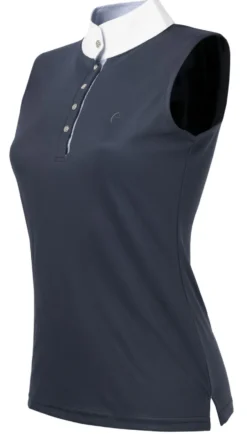 EQUI-THÈME Mesh Polo Shirt, ärmellos
