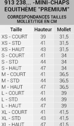 EQUITHÈME „Premium“ Mini-Chaps
