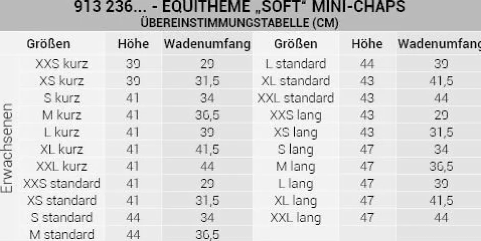 EQUITHÈME Soft Mini-Chaps