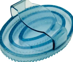 Gummistriegel oval mit Pailletten