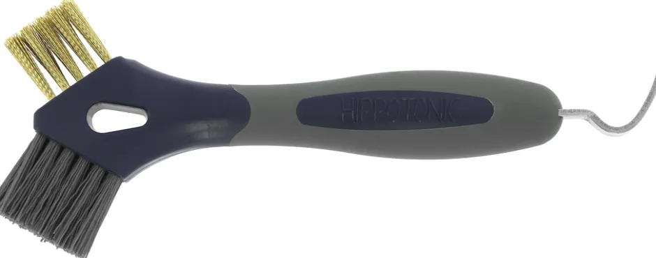 HIPPOTONIC 3-in-1 Metallhufkratzer Bürste