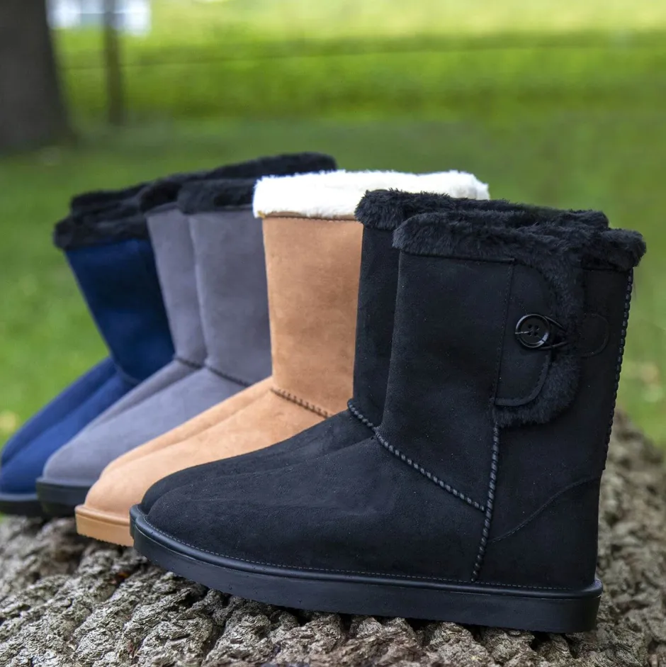 HKM Allwetterstiefel -Davos Button Fur-