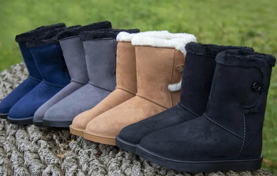HKM Allwetterstiefel -Davos Button Fur-