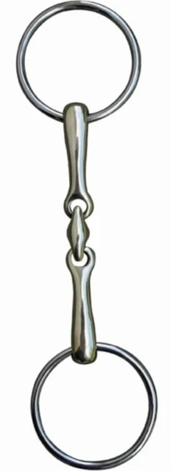 HKM Doppelt gebrochenes Gebiss, 18 mm aus Edelstahl