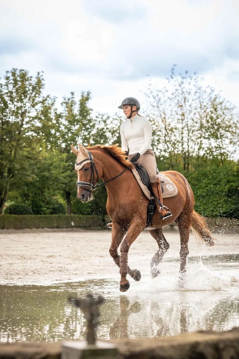 HKM Fliegenhaube -Lavender Bay-