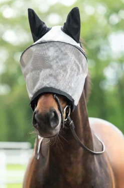 HKM Fliegenschutzmaske mit Nüsternschutz zum Abkletten