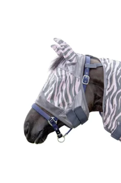 HKM Fliegenschutzmaske -Zebra Rose-