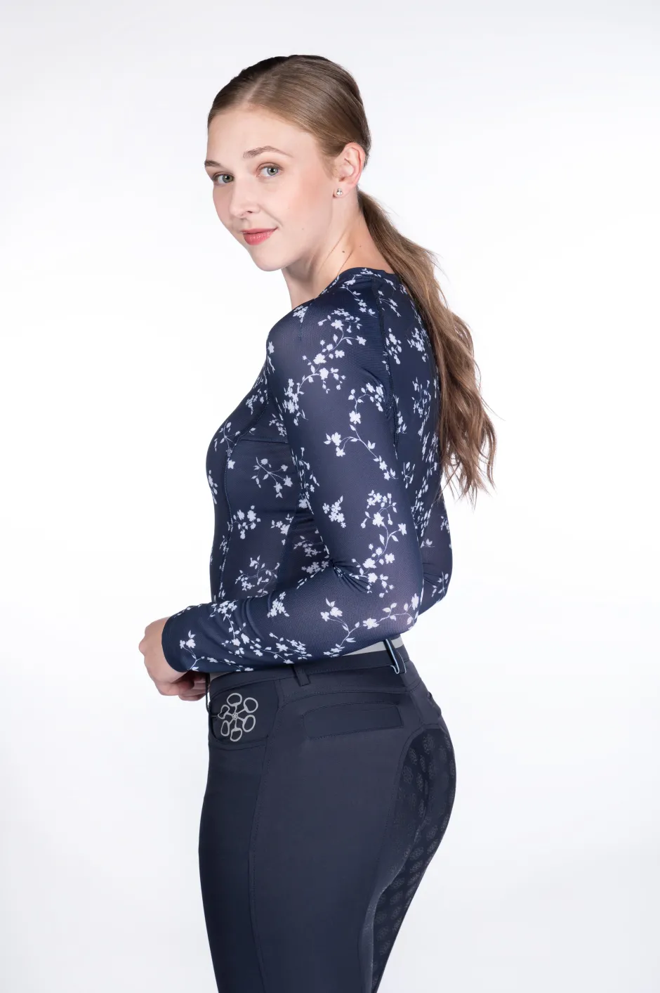 HKM Funktionsshirt -Bloomsbury Fleurs- Langarm