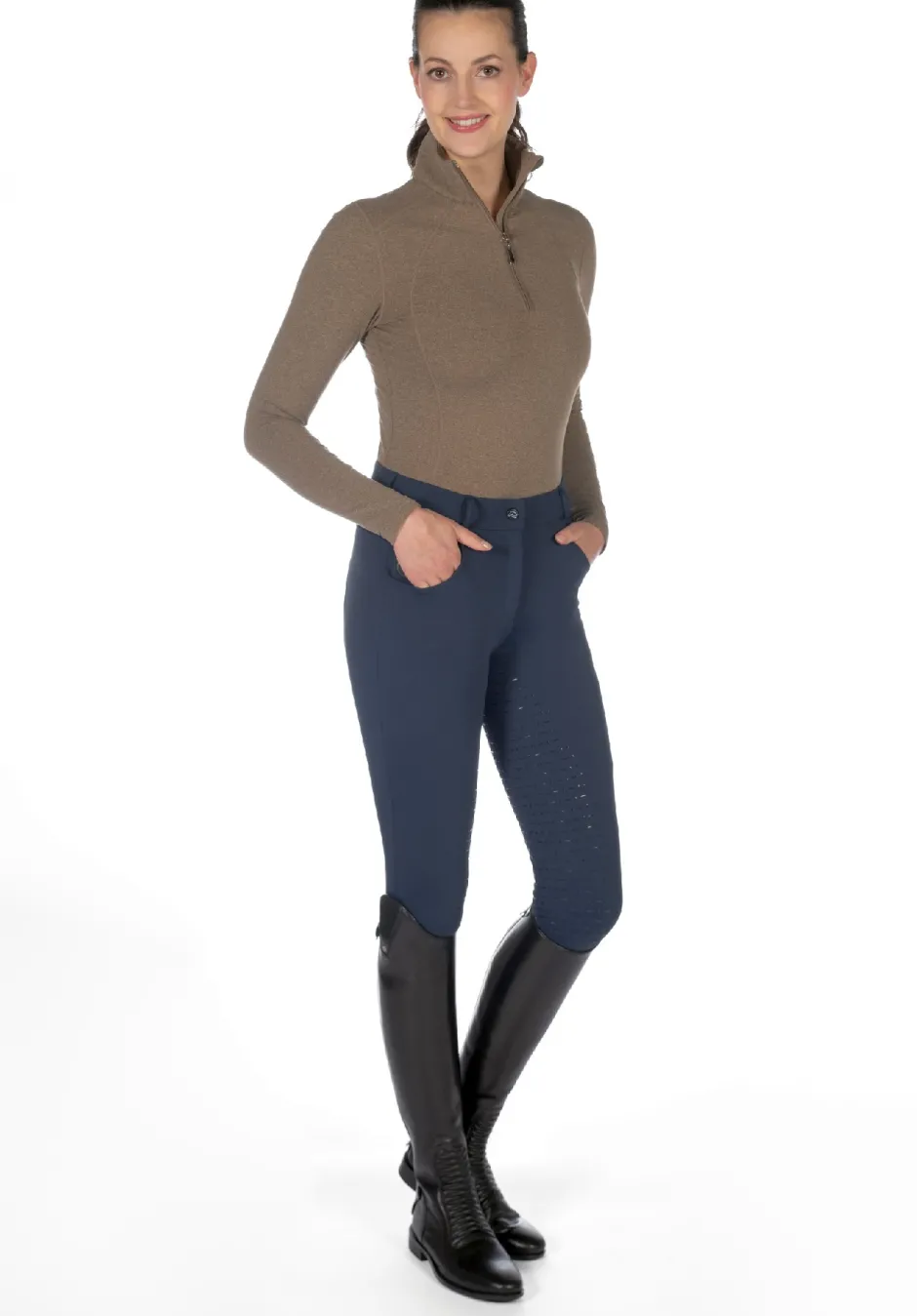 HKM Heizreithose -Comfort- Style Silikon-Vollbesatz