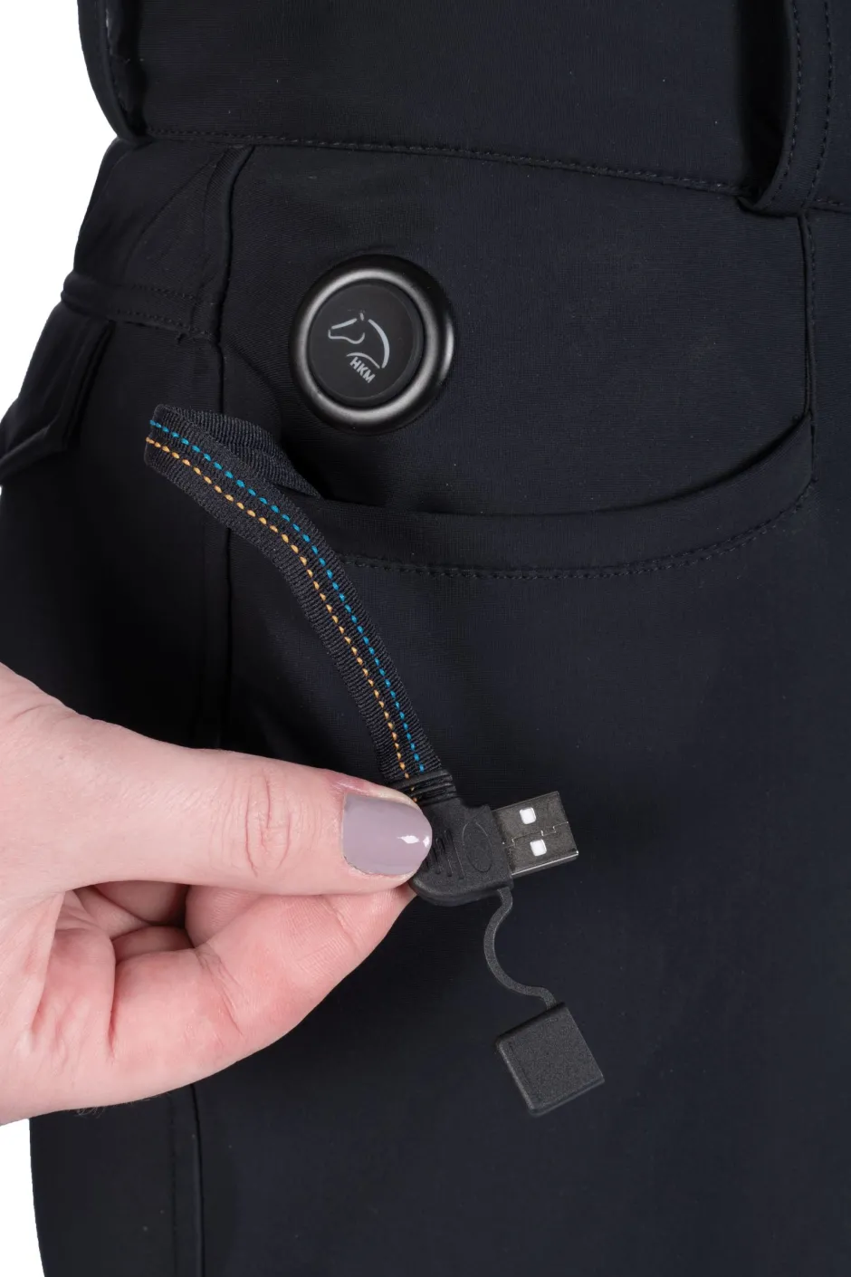 HKM Heizreithose -Keep Warm- Style Silikon-Vollbesatz