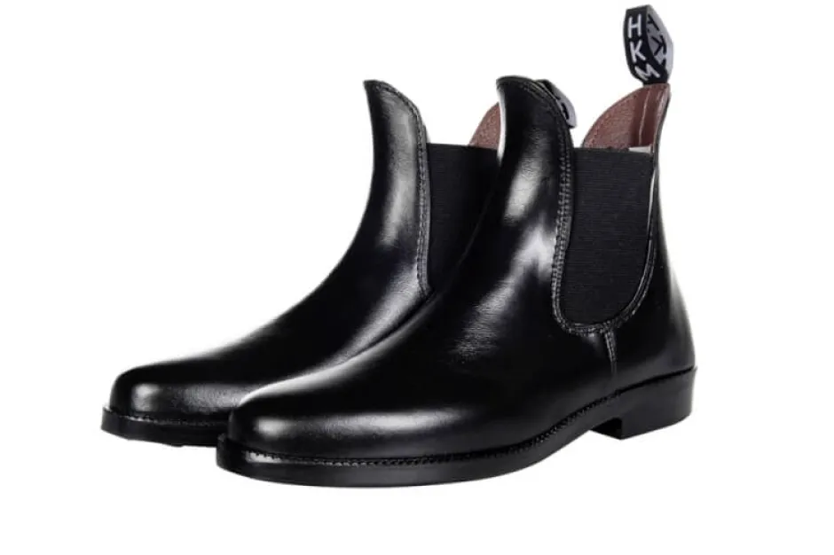 HKM Jodhpurgummistiefel -soft/weit- mit Elastikeinsatz