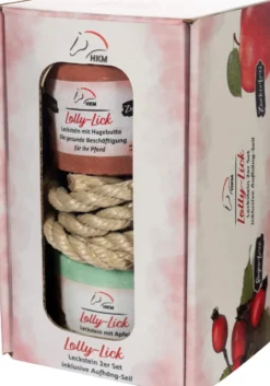 HKM Leckstein 2er Set -Lolly Lick- inkl. Aufhäng-Seil