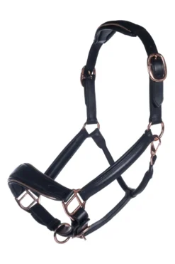HKM Lederhalfter -Rosegold-