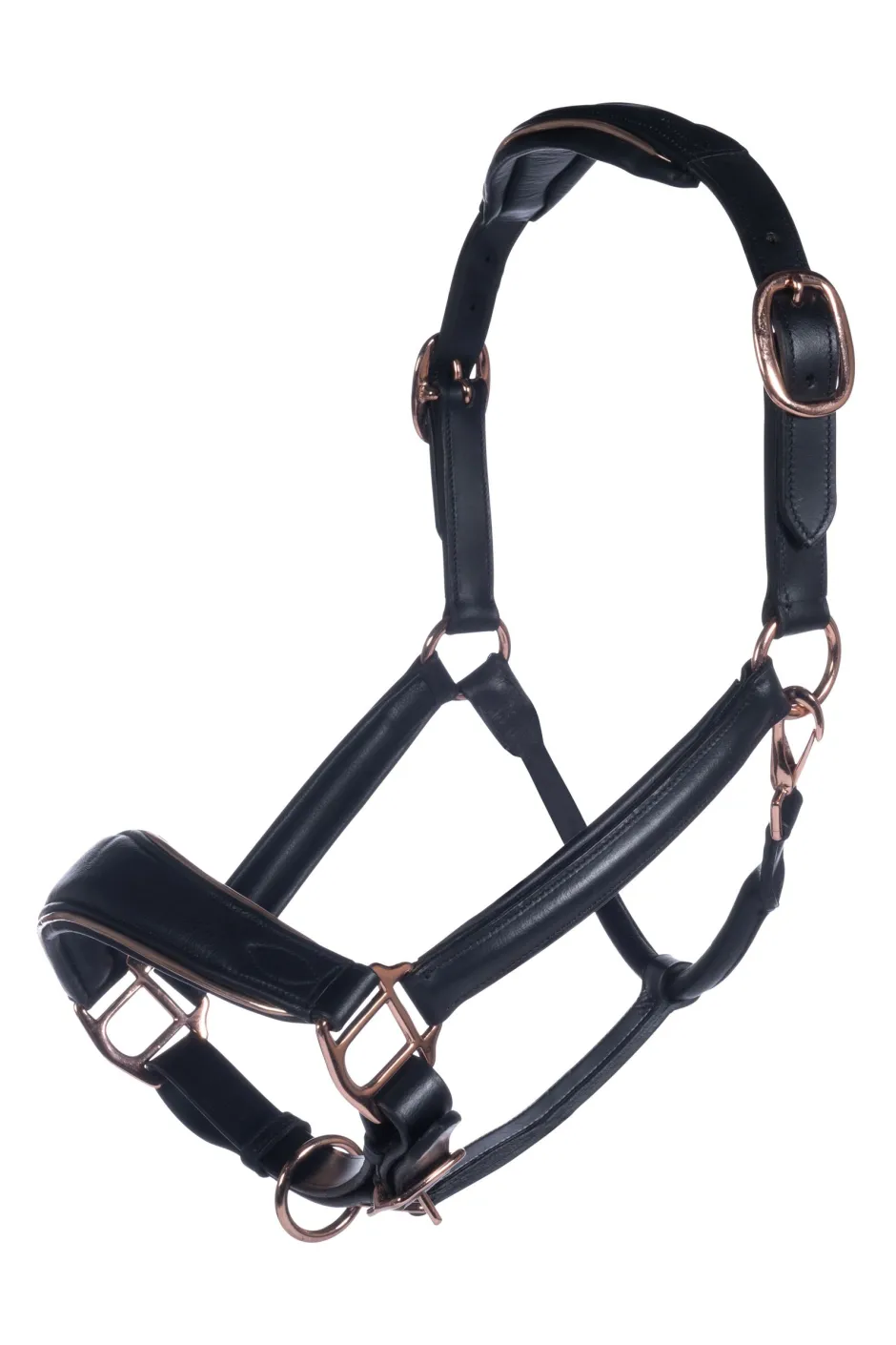 HKM Lederhalfter -Rosegold-