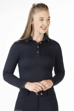 HKM Poloshirt -Rosegold Glamour- Style, Langarm