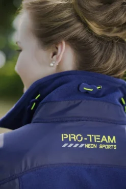 HKM PRO-TEAM Fleece/Nylonjacke -Neon Sports-