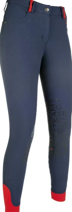HKM PRO-TEAM Reithose -County- Print Silikon-Kniebesatz