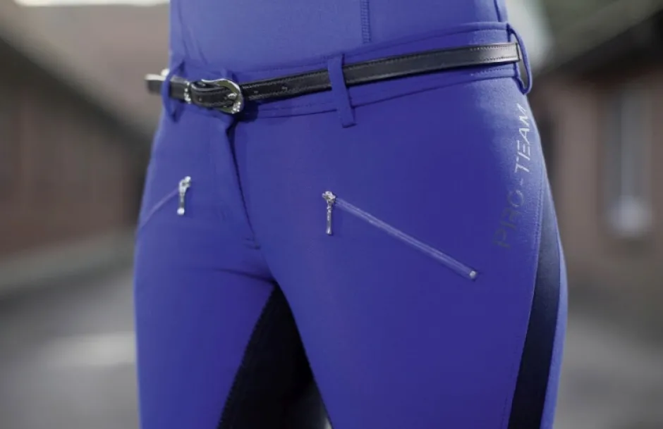 HKM PRO-TEAM Reithose -Flash- Sport Dreiviertel Alos Besatz