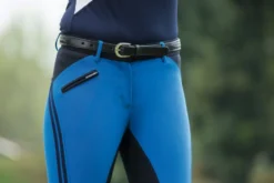 HKM PRO-TEAM Reithose -Global Team- SPORTY Dreiviertel Alos Besatz