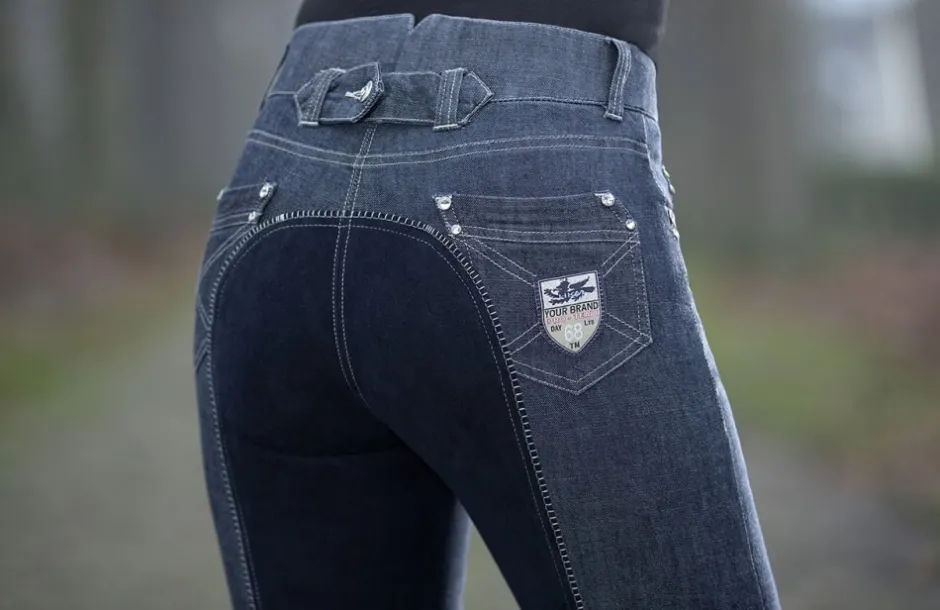 HKM PRO-TEAM Reithose -Miss Blink- Alos Vollbesatz
