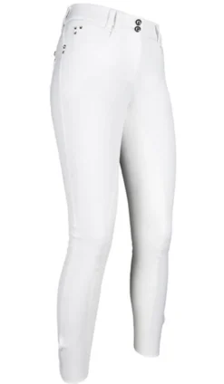 HKM PRO-TEAM Reithose -Mrs Blink white- Alos Vollbesatz
