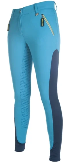HKM PRO-TEAM Reithose -Neon Sports- Dreiviertel Silikon Besatz