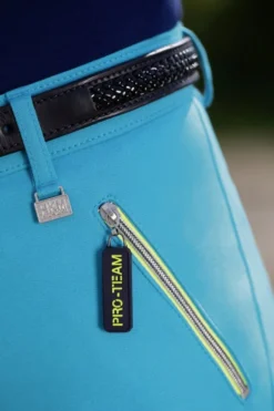 HKM PRO-TEAM Reithose -Neon Sports- Dreiviertel Silikon Besatz
