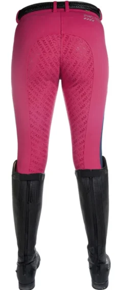 HKM PRO-TEAM Reithose -Neon Sports- Dreiviertel Silikon Besatz