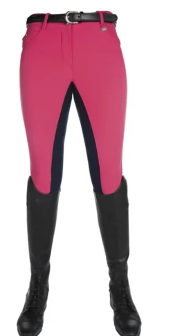 HKM PRO-TEAM Reithose -Neon Sports- Dreiviertel Alos Besatz