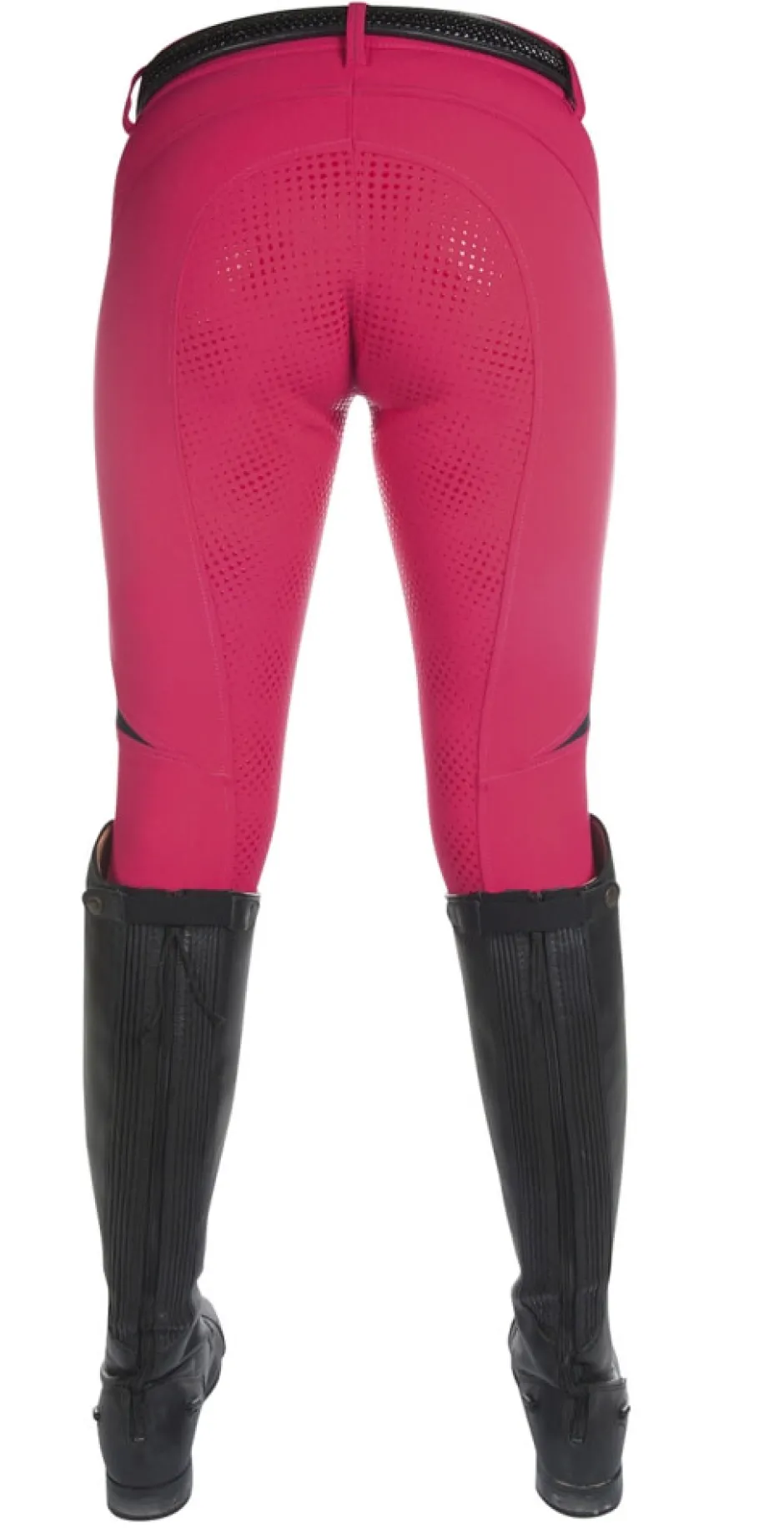 HKM PRO-TEAM Reithose -Neon Sports Team- Dreiviertel Silikon-Kniebesatz