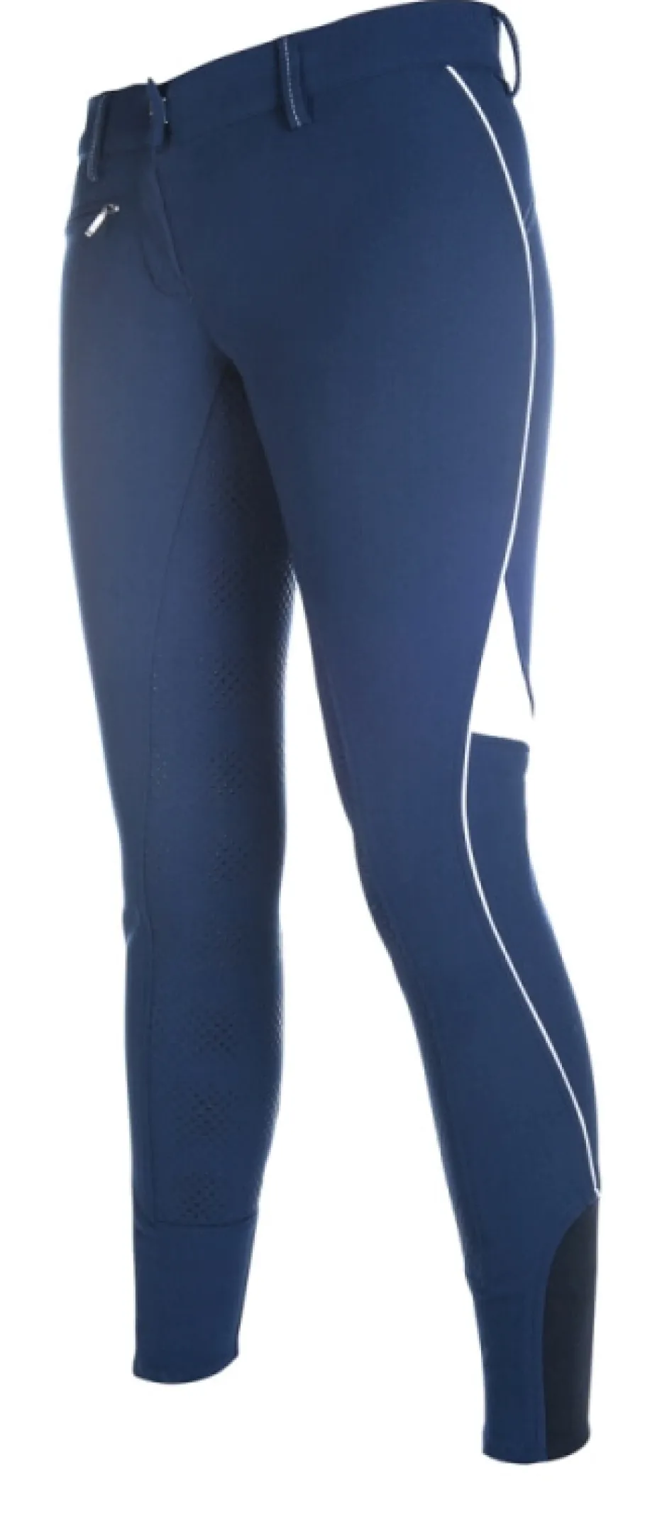 HKM PRO-TEAM Reithose -Neon Sports Team- Dreiviertel Silikon-Kniebesatz