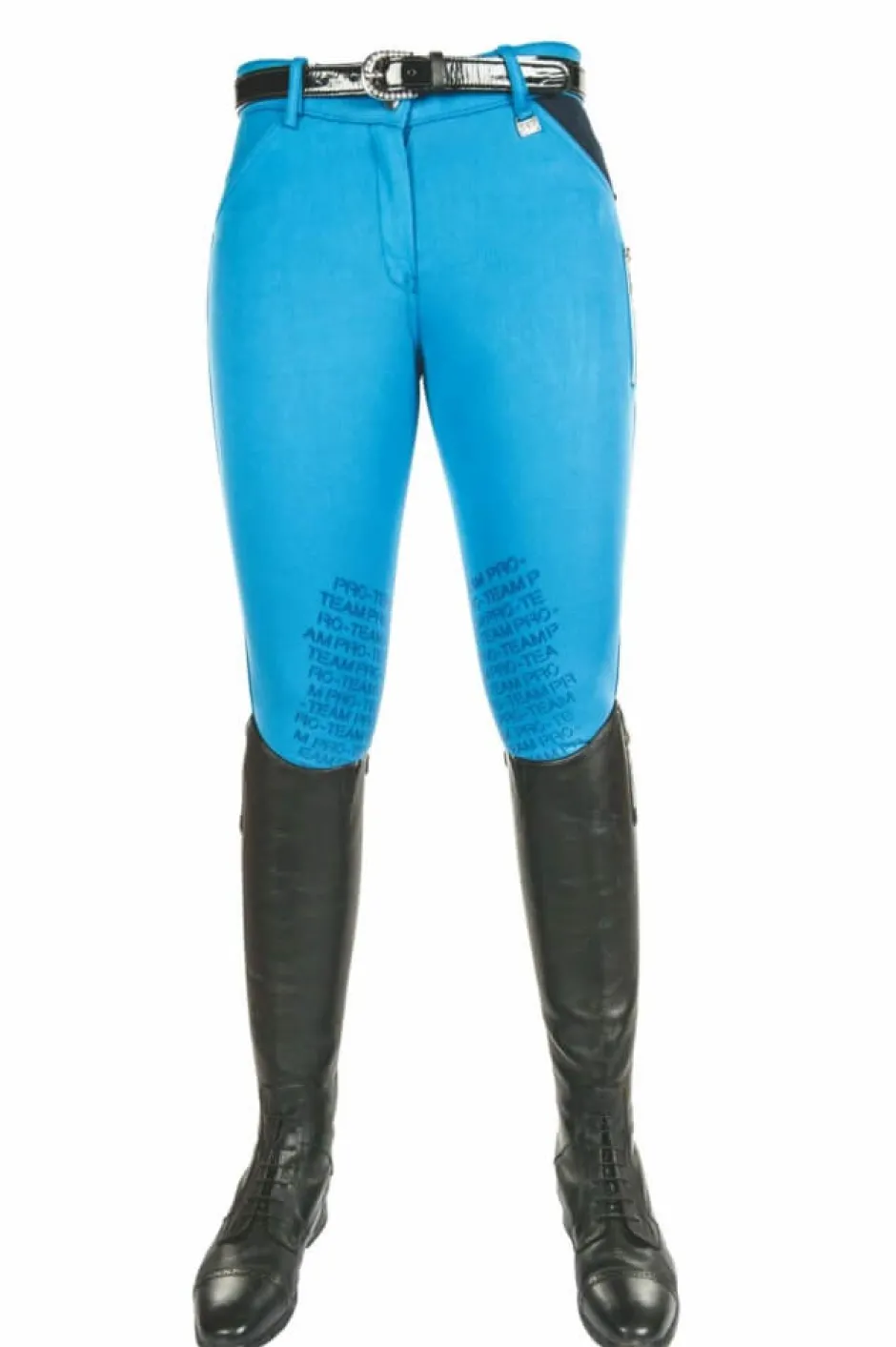 HKM PRO-TEAM Reithose pocket flap -Global Team- Silikon Besatz