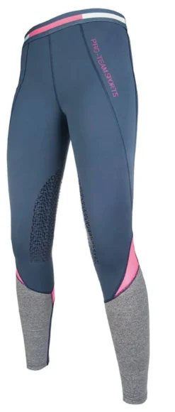 HKM PRO-TEAM Reitleggings -Active 19- Silikon-Kniebesatz