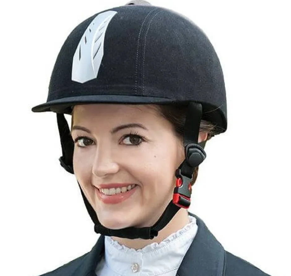 HKM Reithelm -New Air Stripe- mit Einstellrad