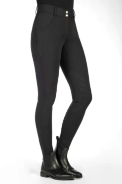 HKM Reithose -Ari Mid Rise- Silikon-Kniebesatz
